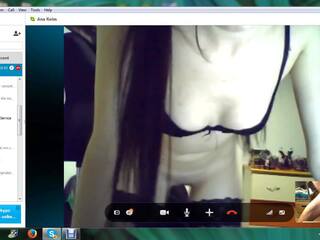 Russian girl on skype