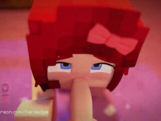 Minecraft x ซึ่งได้ประเมิน ฟิล์ม scarlett ใช้ปากกับอวัยวะเพศ อะนิเมชั่น (by hardedges)