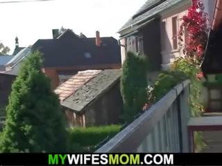 Wife finds her old mother and husband fucking