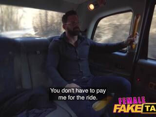 Female fake taxi she lets her passenger play with her massive susu