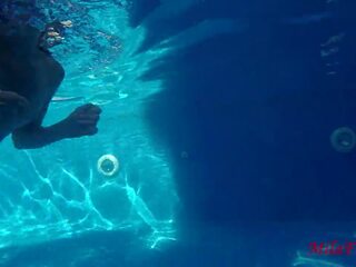 Two Girls Fucked Right Underwater in the Pool: Teen xxx movie