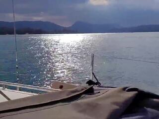 Risky suihinotto päällä sailing vene sisään greece, xxx elokuva de | xhamster
