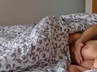 Real Couple morning bedroom, where husband stick his hard manhood into wife's morning wet and warm pussy