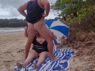 Blowing fluffy wiwik in front of surfers at the pantai | xhamster