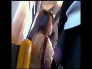 Asian prick Flasher On Bus