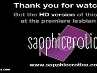Sofa Threesome by Sapphic Erotica - Lesbian Love dirty clip