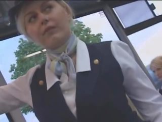 Busty Stewardess glorious Handjob